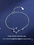 Pulseira Lucky Twelve de pedra lunar com constelação para mulheres. Combine elegância e misticismo. O presente perfeito para ela. — foto 15