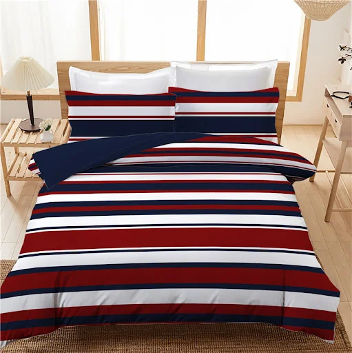 Title 4, Three-piece quilt cover sheet set for bedding. ...