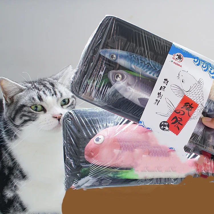 Simulation Salmon Snapper Catnip Toy encourages natural play, soft and durable, irresistible fun for cats, satisfies hun — photo 1