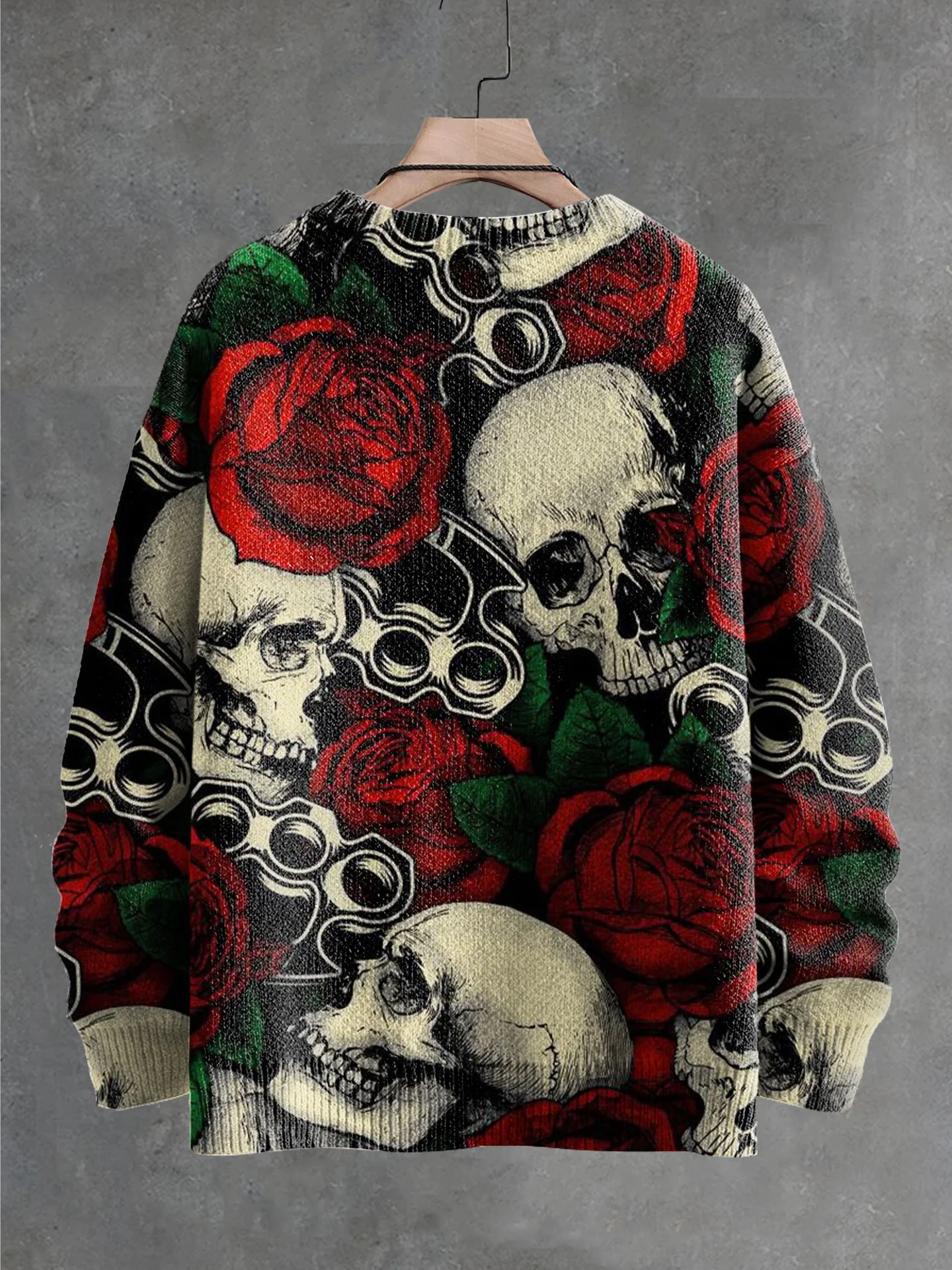 Title 21, Knitted Pullover Sweater Ghost Series Print Loo...