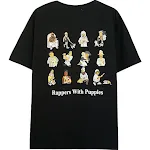Vintage schwarzes Damen T-Shirt mit Rückenprint und kurzen Ärmeln. Bequemes und stylisches Oberteil für den Alltag. Ein echter Hingucker. — foto 1