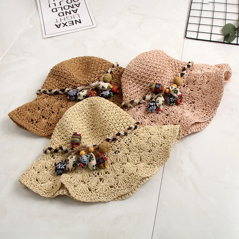 Title 9, New Crochet Straw Hat Hollow Scalloped Sunshade