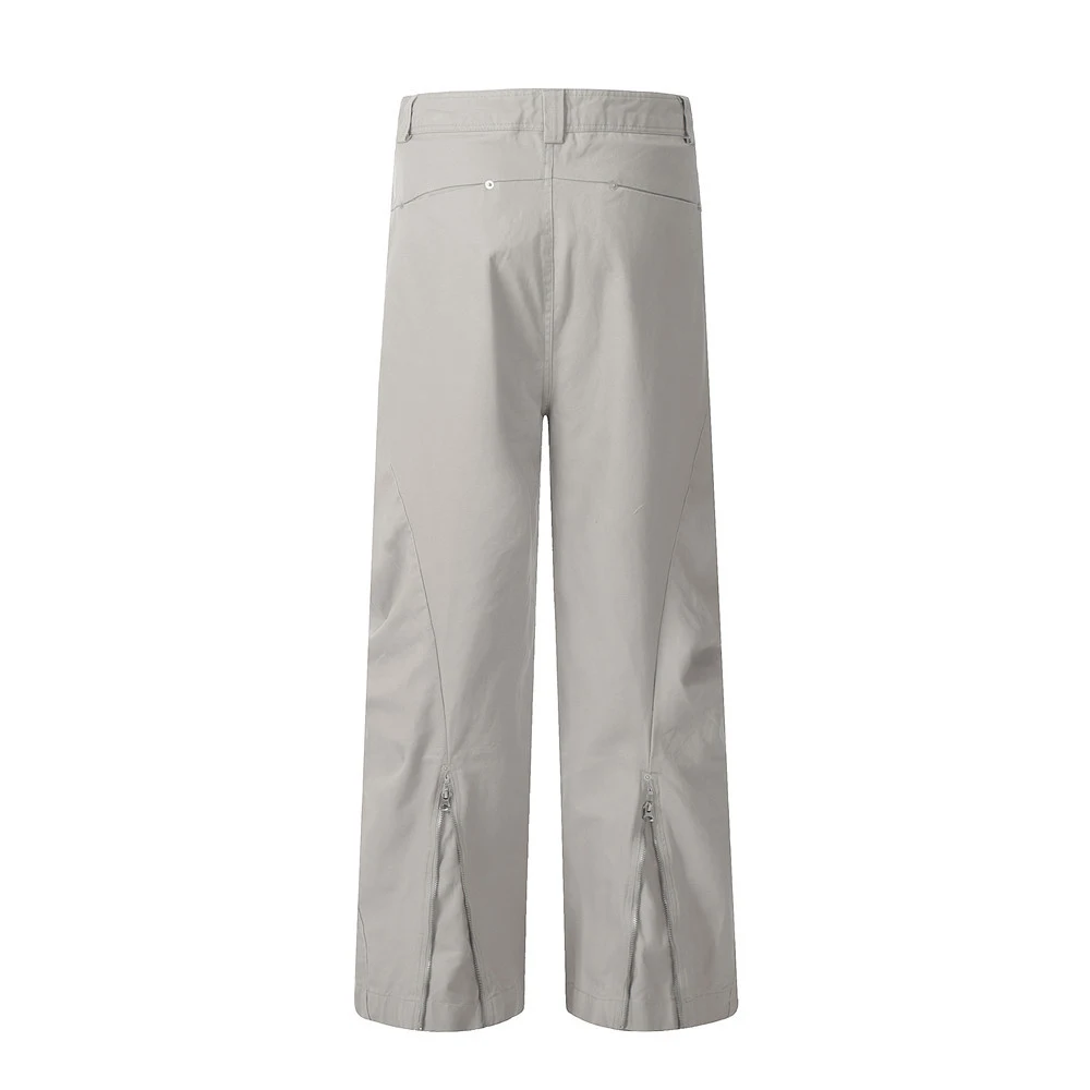 Men's pleated trousers with back leg zipper decorations. Modern fit, stylish design, and unique details for a comfortabl — photo 19