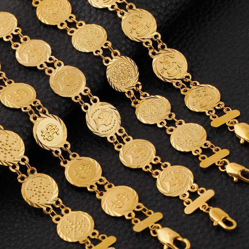 Nova pulseira banhada a ouro 18K, perfeita para mulheres. Adicione elegância e brilho ao seu visual com um acessório duradouro e sofisticado. — foto 5
