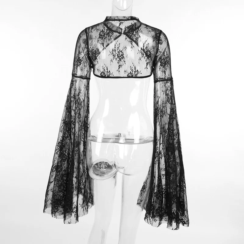 Title 3, Blusa feminina elegante slim fit com mangas com...