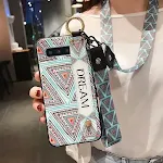 Striped lanyard
