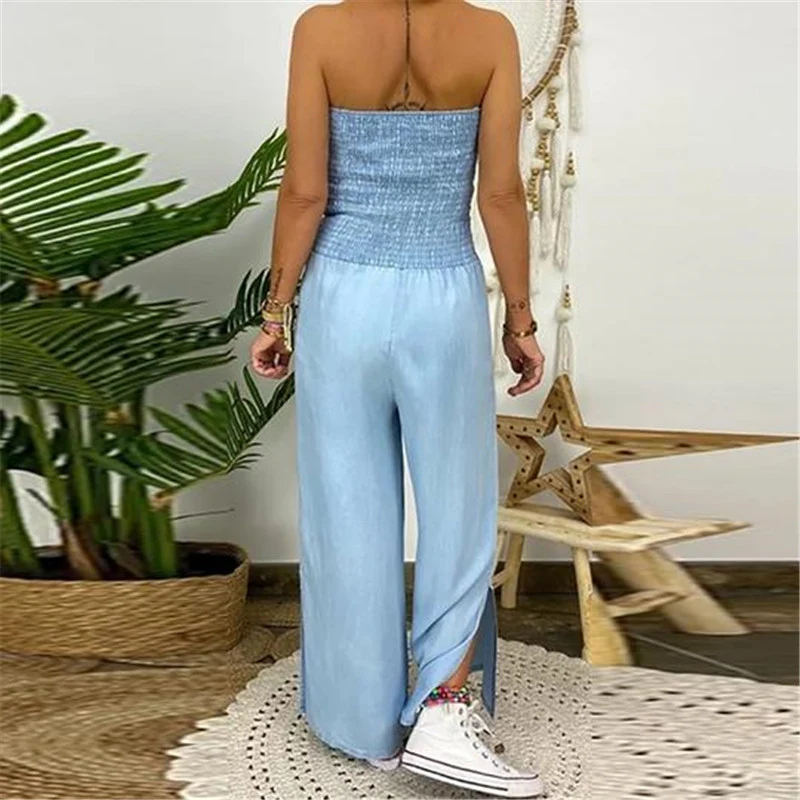 Title 3, Pantalones vaqueros casuales de pernera ancha c...