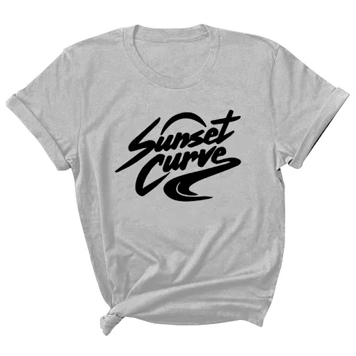 Title 4, Letter Print Short-sleeved Round Neck T-shirt