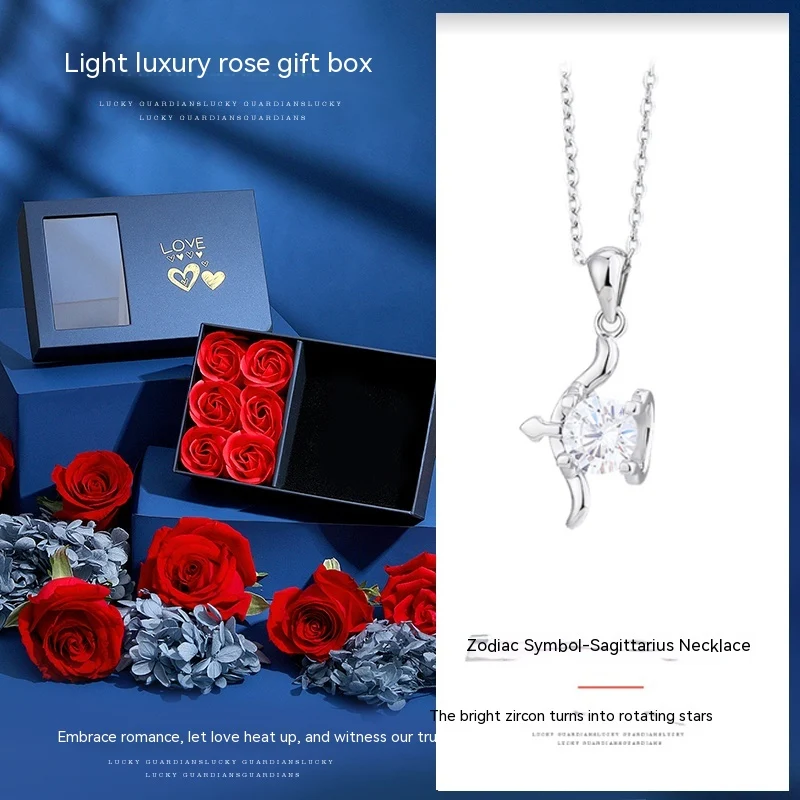 Colar feminino de prata esterlina com as doze constelações. Um presente especial e elegante que representa seu signo zodiacal. — foto 4
