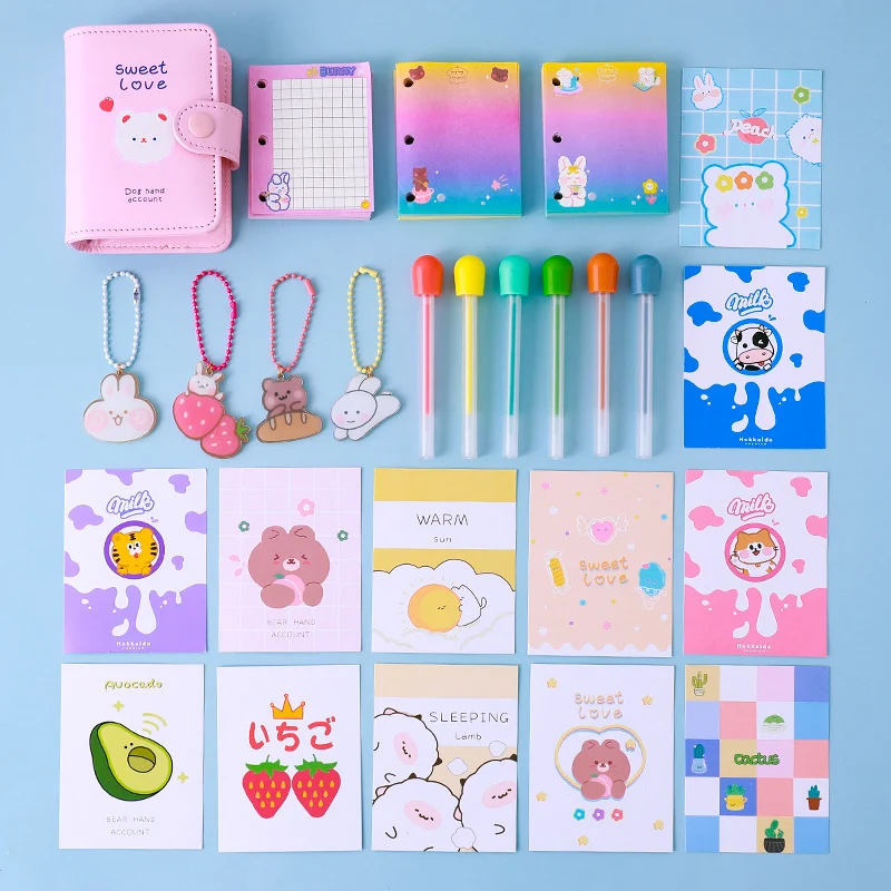 Bloco de notas portátil para estudantes Papelaria portátil DIY Caderno manual presente Perfeito para anotações, ideias e organização em qualquer lugar. — foto 2