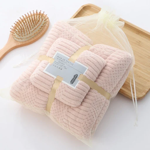 Title 2, Bound Plain High-density Coral Fleece Absorbent...