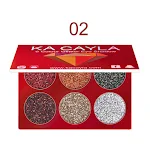 Creative 6 Colors Diamond Sequin Eyeshadow Palette for stunning eye looks. Easy to apply, long-lasting makeup with spark — photo 4