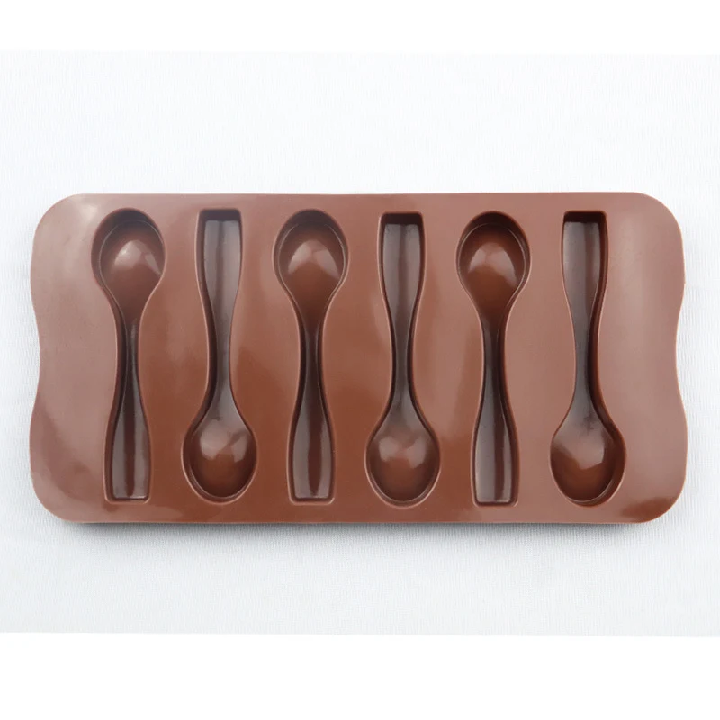 6-Piece Spoon Silicone Chocolate Mold Create Delicious Treats Easily Demold and Versatile Perfect for Homemade Confectio — photo 10