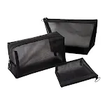 Bolsa de tocador de viaje portátil Bolsa de tocador de malla transparente — foto 5