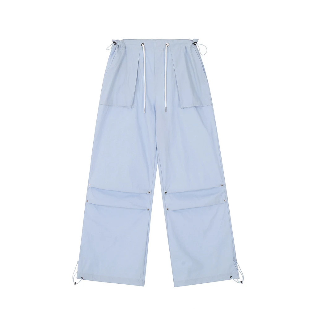 Rivet Pleated Paratrooper Casual Pants Men's Loose fit. Comfortable and stylish for everyday wear. Enjoy freedom of move — photo 16