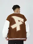 American Retro Alphabet Embroidered Baseball Uniform Coat. Achieve a vintage aesthetic with this stylish jacket. Perfect — photo 10