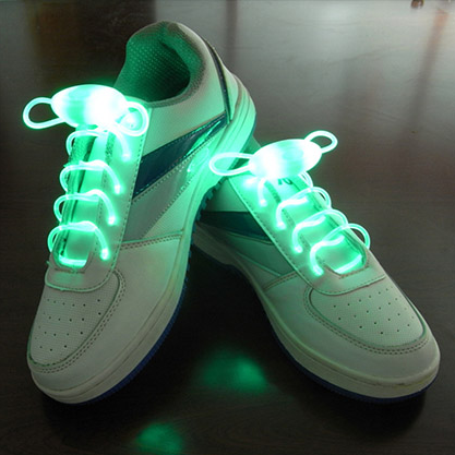 Title 1, LED Sport Shoe Laces Glow Shoe Strings Round Fl...