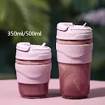 Glass purple plus stickers