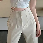 Women's Casual Loose and Slim Fashion High Waist Suit Pants, stylish and comfortable for everyday wear, offering a flatt — photo 2