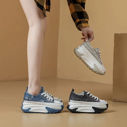 Title 6, All-Matching Jeans Retro Genuine Leather Elevat...