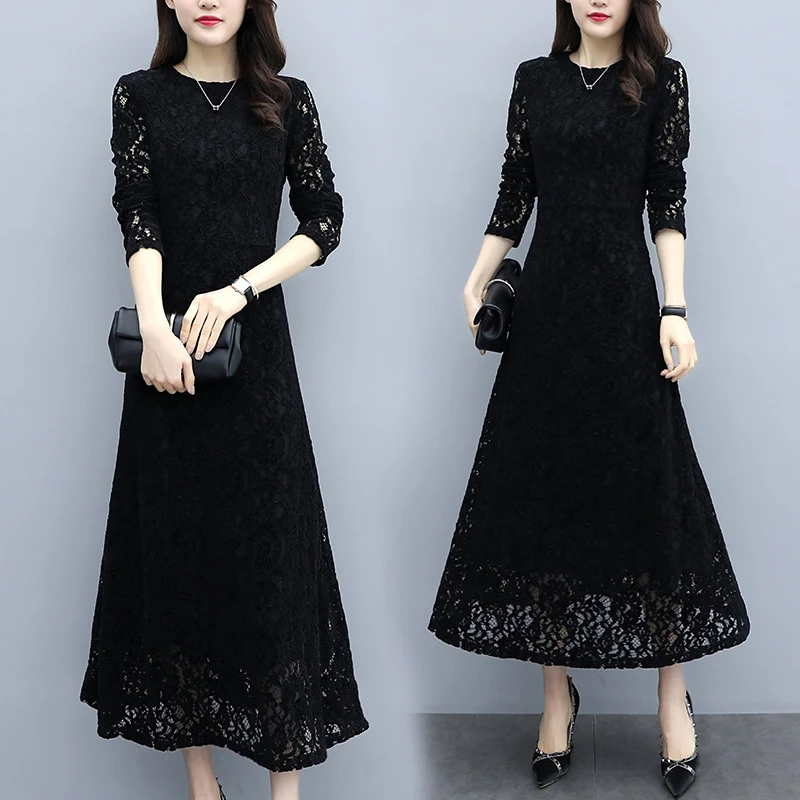 Title 6, Womens Long Sleeve Lace Dress