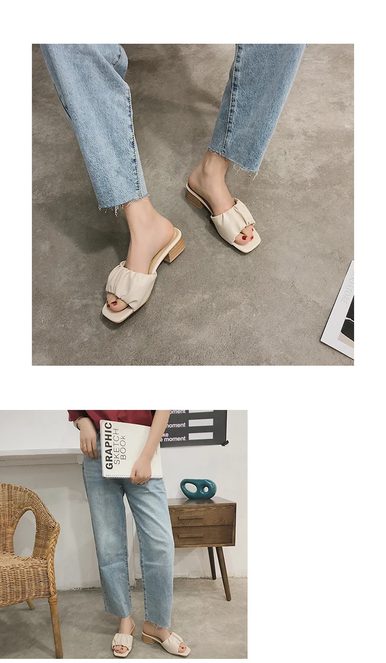 Title 10, Zapatos de tacón alto con punta cuadrada para m...