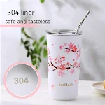 Caneca de chá com leite e café para meninas, perfeita para bebidas quentes e frias. Design adorável para leite, café, chá. Desfrute com estilo e fofura. — foto 10