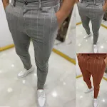 Men's Dotted Stripe Casual Ankle Banded Pants, offering a comfortable and stylish fit for everyday wear, a modern wardro — photo 4