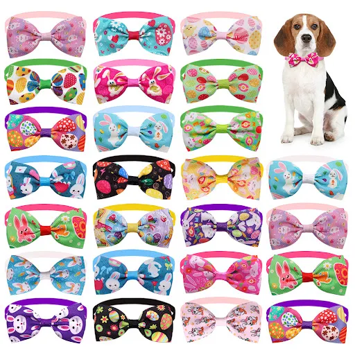 10pcs Cartoon Dog Bow Ties Pet Dog Cat Bowtie Collar Rabbit Style Supplies For Dog Daily Small Pet Bowties Dog Cute Acce — photo 1