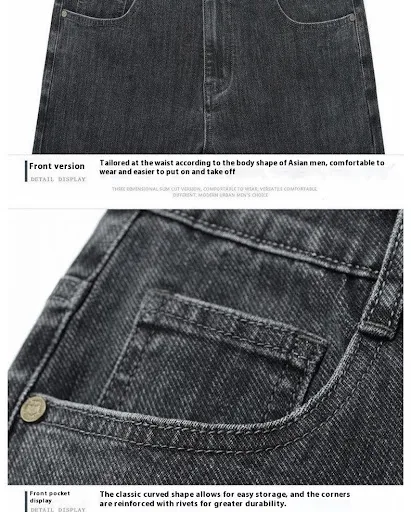 Title 6, Mens Loose Straight Business Pants Winter Thic...