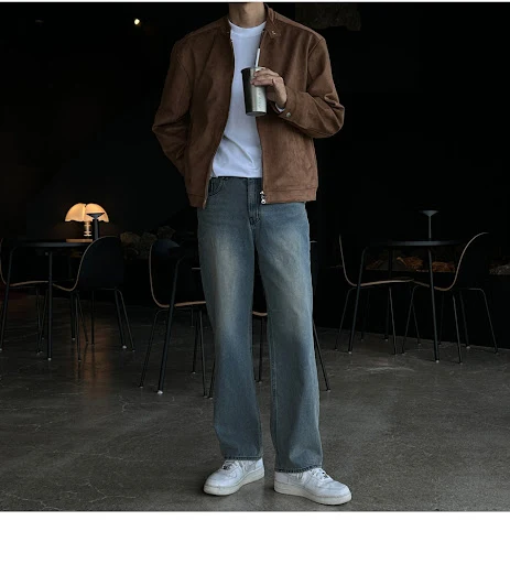 Title 10, Brown Maillard Stand-up Collar Jacket. Experien...