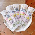 Presilha BB de menina doce com gotejamento em creme, ideal para penteados adoráveis e um visual moderno, fácil de usar e exibir. — foto 14