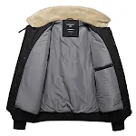 Jaqueta com lapela de pele de cordeiro, conforto e elegância em uma peça só, perfeita para o inverno, aquece com estilo e sofisticação. — foto 4
