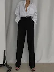 Wang Fried High Waist Loose Straight Drape Trousers, Thin and Long Legs, Mopping Pants for a Flowing, Comfortable Fit. — photo 3
