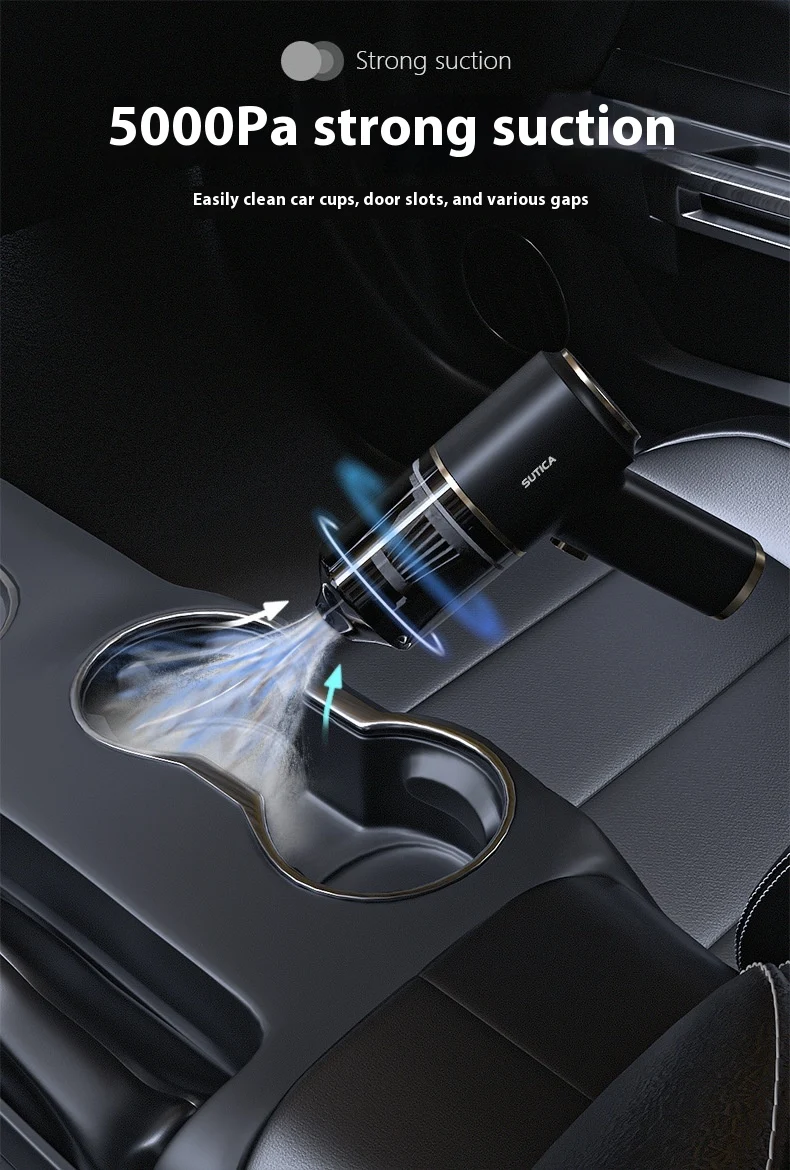 Title 14, Handheld Wireless Car Cleaner 4-in-1 Blowing Va...
