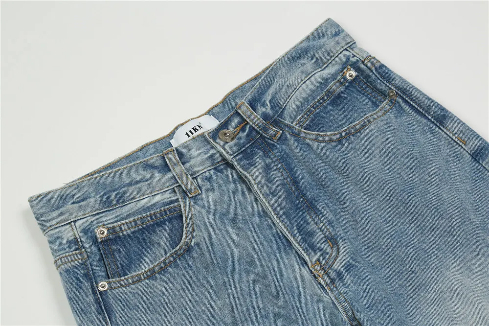 Title 2, Pantalones Anchos Rectos para Hombre Estilo Cas...