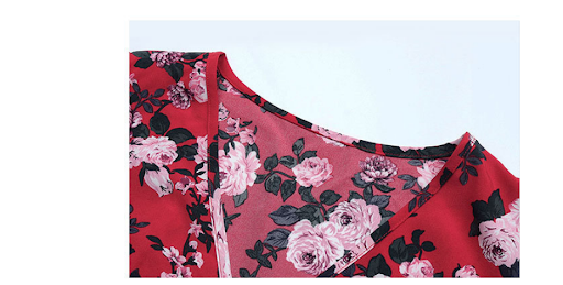 Title 2, Vestido vermelho decote em V para mulheres euro...