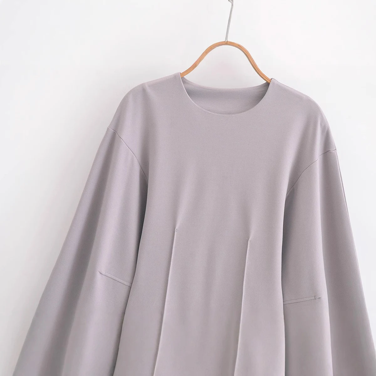 European and American Style Double-sided Cloth Round Neck Top and Casual Pants. Comfortable, versatile outfit for everyd — photo 14