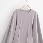 European and American Style Double-sided Cloth Round Neck Top and Casual Pants. Comfortable, versatile outfit for everyd — photo 14