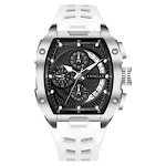 Black Surface White Strap