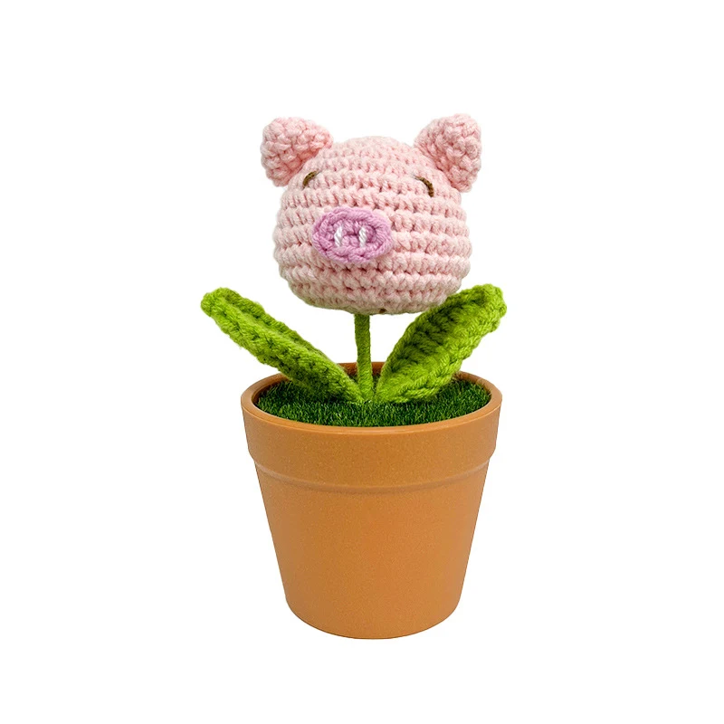 Decoração para casa com girassol em vaso, tecida à mão, produto finalizado, que traz alegria e um toque artesanal para seu ambiente. — foto 7