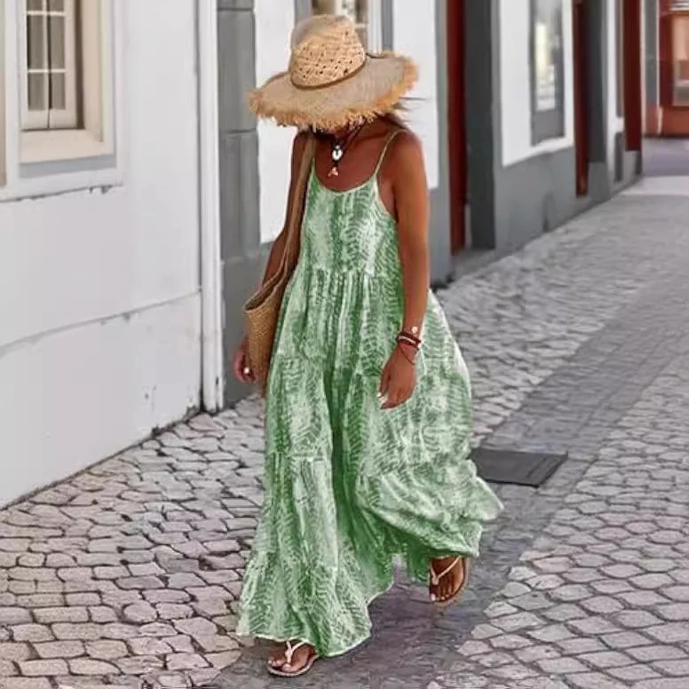 Vestido feminino patchwork tie-dye suspenso — foto 11