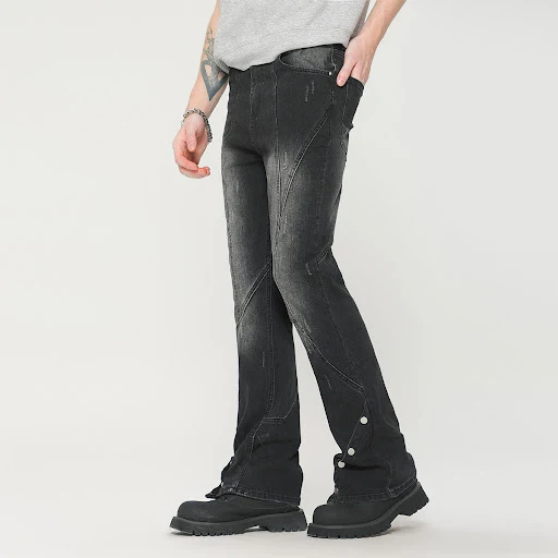 Title 5, Mens Fashion Personalized Washed Slim Jeans St...