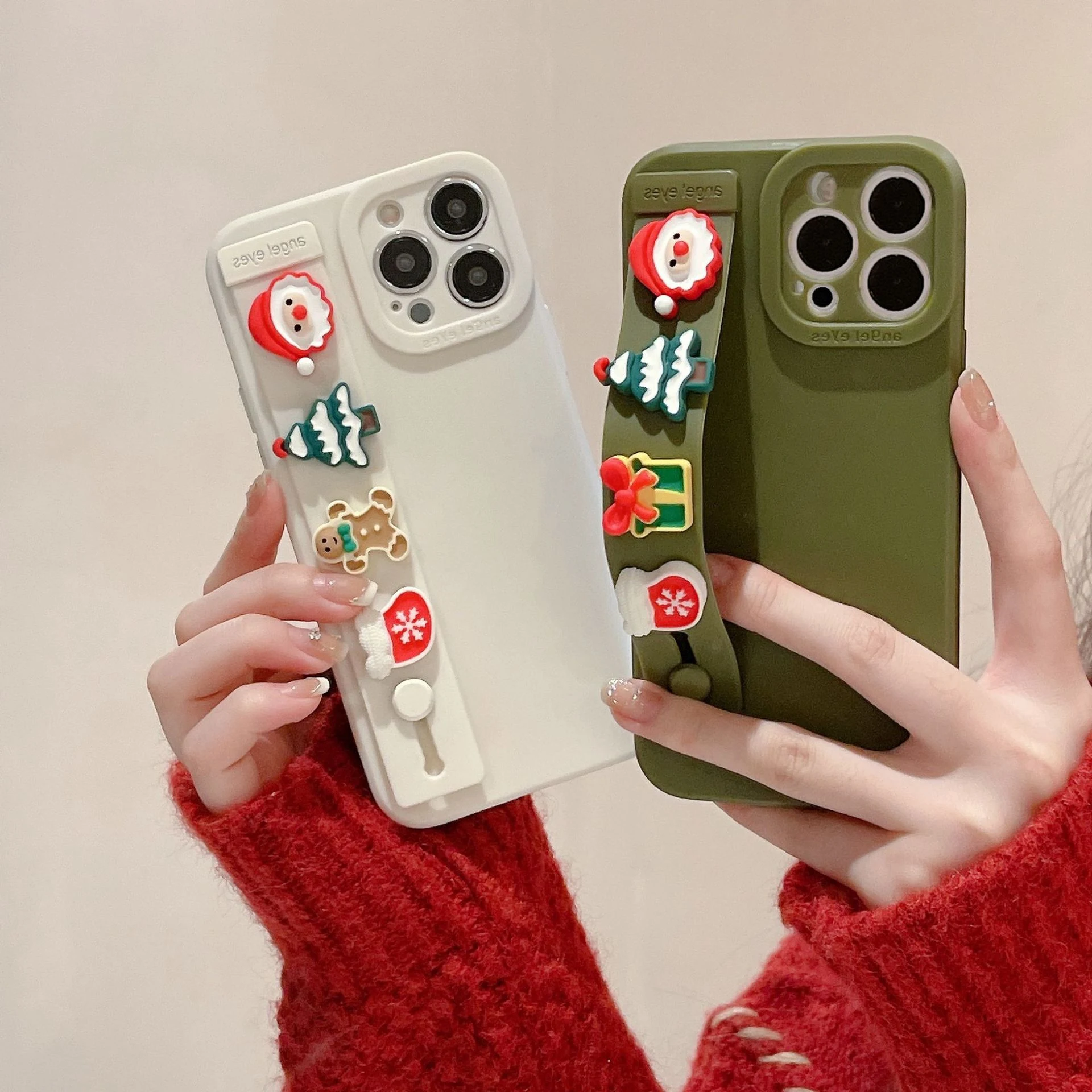 Title 5, Capinha de celular de Natal com pulseira e bone...