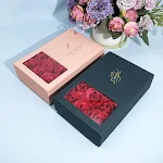 Conjunto de colar com anel de casal, brincos e caixa de presente. Ornamento requintado, ideal para presentear e celebrar o amor. — foto 20
