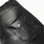 Jeans da uomo a zampa leggermente svasata con tecnologia inkjet, per un look moderno e confortevole, perfetto per ogni occasione. — foto 18