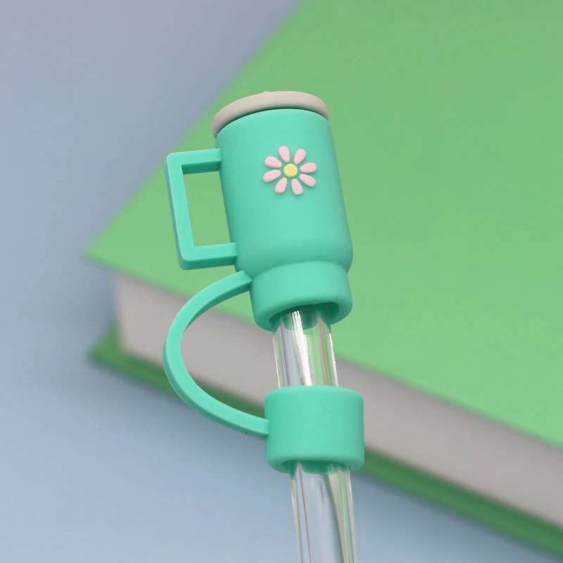 10mm Straw Cap Cup Straw Dust Cover, keeps drinks clean and protected. Prevents spills and contamination, ideal for on-t — photo 11