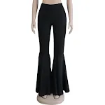 Leggings femininas com pernas amplas, multicoloridas e casuais. Conforto e estilo para o dia a dia. Perfeitas para um visual moderno e descontraído. — foto 1