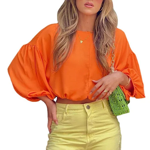 Title 7, Womens Fashionable Drop-shoulder Sleeve Short ...