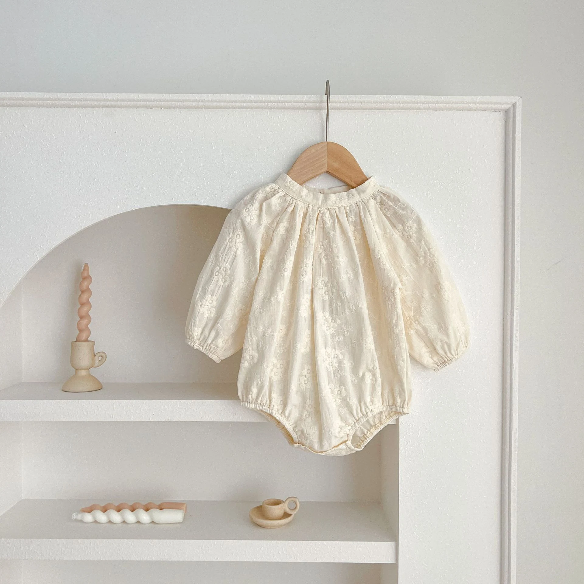 Vestido Bordado para Bebé Recién Nacido Romper Traje Algodón Suave, Ideal para Verano Fresco y Cómodo, Regalo Perfecto — foto 12